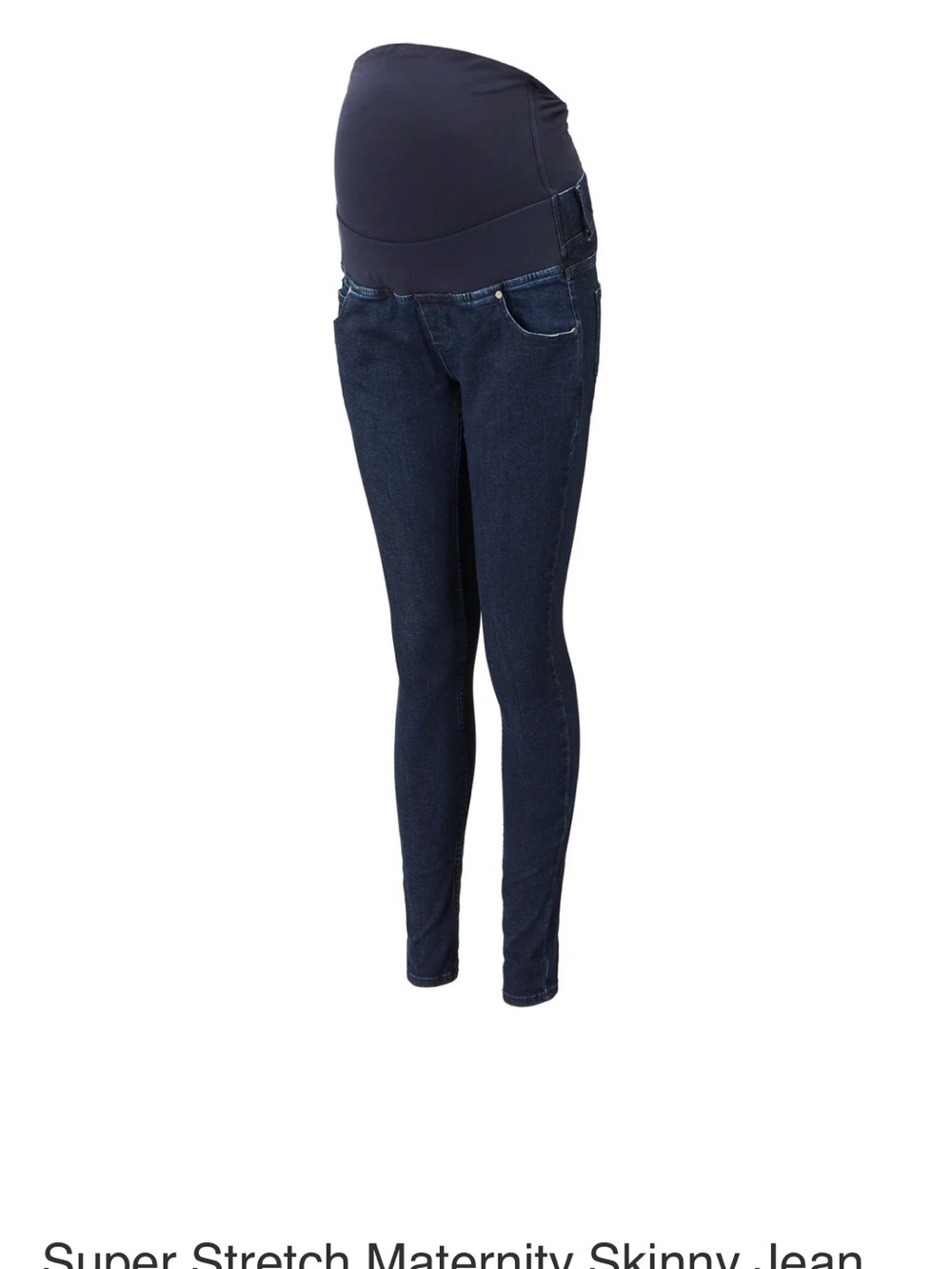Isabella Oliver Navy Maternity Skinny Jeans with Belly Panel